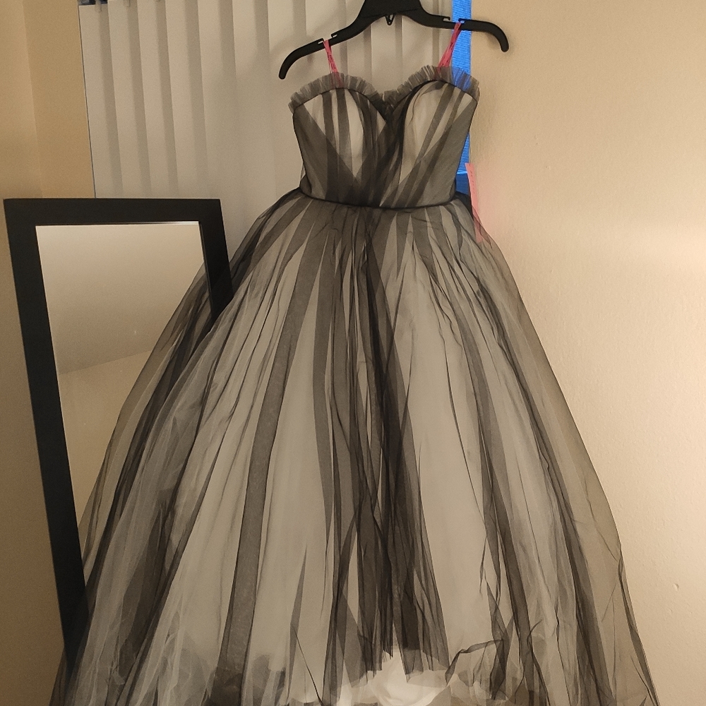 Betsey Johnson Black Tulle Dress